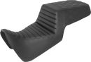 SADDLEMEN Step-Up Seat - Front Tuck-n-Roll/Rear Lattice Stitch - Black - Pan America '21-'24 821-34-176