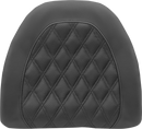 SADDLEMEN Tour-Pak® Backrest Pad Cover - Lattice Stitched - Black 88-11884LS