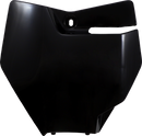 UFO Front Number Plate - Black GG07116-001 by UFO, Made in Italy