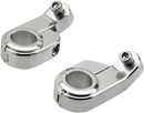 BILTWELL O/S Speed Clamps - Chrome - Angled 6903-105