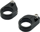 BILTWELL O/S Speed Clamps - Black Electroplated - Straight 6907-201