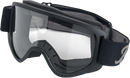 BILTWELL Moto 2.0 Goggle - Script - Black - Clear Lens 2101-5101-011