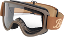 BILTWELL Moto 2.0 Goggle - Script - Chocolate - Clear Lens 2101-5801-012