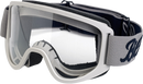 BILTWELL Moto 2.0 Goggle - Script - Titanium - Clear Lens 2101-5301-013