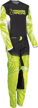MOOSE OFFROAD Youth Agroid Pants - Hi-Vis/Black - US 22 2903-2281