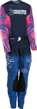 MOOSE OFFROAD Youth Agroid Pants - Pink/Blue - US 24 2903-2264