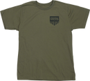 MOOSE OFFROAD Youth Salute T-Shirt - Olive - Medium 3032-3695
