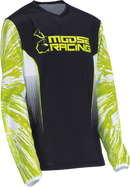 MOOSE OFFROAD Youth Agroid Jersey - Hi-Vis/Black - Medium 2912-2273