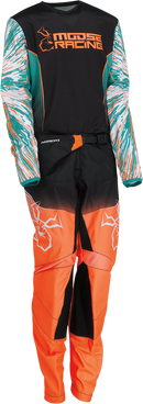 MOOSE OFFROAD Youth Agroid Jersey - Teal/Orange/Black - XL 2912-2255