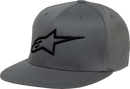 ALPINESTARS Ageless Flat Bill Hat - Charcoal/Black - Small/Medium 1035810151810SM