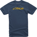 ALPINESTARS Ride 3.0 T-Shirt - Navy/Gold - Medium 1232-722007059M