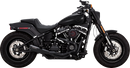 VANCE & HINES 2-into-1 Upsweep Exhaust System - Black - Stainless Steel 47323