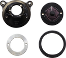 S&S CYCLE Air Stinger Stealth Air Cleaner Kit - Black Chrome Ring 170-0716A