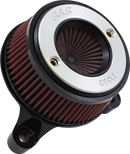 S&S CYCLE Air Stinger Stealth Air Cleaner Kit - Chrome Ring 170-0715A