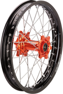 MOOSE OFFROAD Wheel Assembly - SX-1 - Complete - Rear - Black Wheel/Orange Hub - 18x2.15 - KTM/Gas Gas/Husqvarna MR-21518-BKOR