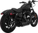 VANCE & HINES 2-into-2 Mini Grenades Exhaust System - Black 46374