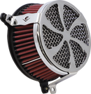 Cobra Air Cleaner Kit - Chrome 606-0100-01-SB for Enhanced Motorcycle Performance