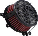 COBRA Air Cleaner Kit - Black 606-0100-02B-SB for Enhanced Motorcycle Performance