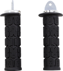 ODI Rogue ATV/PWC Grips - Black/Silver J33RGB-S
