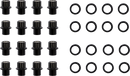 MOOSE OFFROAD Lug Nuts - Carbon Fiber Wheel - Steel - 12 mm x 1.50" - 16 Pack LNBOET1215ASTKT