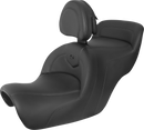 SADDLEMEN Roadsofa™ Seat - Includes Backrest - Black H88-07-187BR