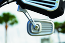 Kuryakyn Dillinger Mirrors Silver - Rugged Industrial Style with Convex Glass for Enhanced Visibility