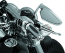 Kuryakyn Premium Zombie Grips with Throttle Boss - Chrome Dual Cable Motorcycle Handlebar Grips