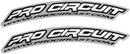 PRO CIRCUIT Front Fender Decal - .Com - White DC0010