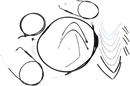 BURLY BRAND Complete Black Vinyl Handlebar Cable/Line Kit for Ape Hangers - 14" - '11-'15 FLS B30-1070