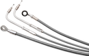 BURLY BRAND Complete Stainless Braided Handlebar Cable/Brake Line Kit - 16" Ape Hangers - '15-'16 FLTRX B30-1156