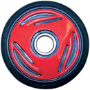 PARTS UNLIMITED Idler Wheel with Bearing 6205-2RS - Red - Group 10 - 165 mm OD x 1" ID R0165G-2 105A
