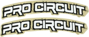 PRO CIRCUIT Font Fender Decal - Retro - White DC0010-RETRO