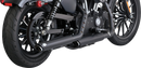 VANCE & HINES 3" Twin Slash Slip-On Mufflers - Black 46361