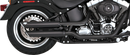 VANCE & HINES 3" Twin Slash Slip-On Mufflers - Black 46343