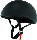 Bikers Choice Skid Lids Original Flat Black Helmet - Large, DOT Certified Powersports Helmet