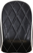 LE PERA Bare Bones Pillion Pad - White Diamond - Black - FL/FX '18-'23 LYR-007PDMWTP