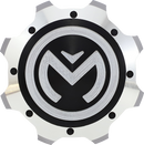 MOOSE OFFROAD Gas Cap - Silver/Black - Polaris 100-4108-PU