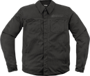 ICON Upstate Mesh CE™ Jacket 3XL by ICON - Durable 400D Polyester and Cotton Stretch Canvas, Black