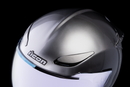 ICON Domain™ Helmet Cornelius Silver XS - Lightweight FRP Shell with Fog-Free Shield and Advanced Ventilation