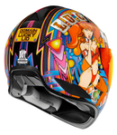 ICON Domain™ Helmet Lucky Lid 4 Red 3XL | Lightweight Motorcycle Helmet with Fog-Free Shield and Advanced Ventilation