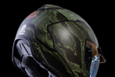 ICON Domain™ Helmet Tiger's Blood Green Small - Lightweight FRP Shell with Fog-Free Shield and Advanced Ventilation