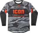 ICON Tiger’s Blood Jersey - Gray Camo 2XL (Part No. 2824-0095)