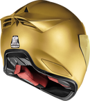 ICON Domain™ Helmet Cornelius - Gold Medium with Fog-Free Shield and Removable Liner