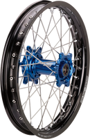 MOOSE OFFROAD Wheel Assembly - SX-1 - Complete - Rear - Black Wheel/Blue Hub - 16x1.85 - Suzuki RM/Yamaha YZ YR-18616-BKBU
