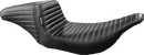 LE PERA Kickflip Seat - Pleated - Black - FL '97-'07 LH-597PT