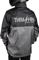 THRASHIN SUPPLY CO. Mission WP Rain Jacket - Black/Gray - 3XL TMJ-11-13