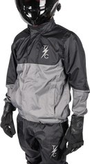 THRASHIN SUPPLY CO. Mission WP Rain Jacket - Black/Gray - 3XL TMJ-11-13