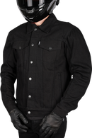 THRASHIN SUPPLY CO. Highway v2 Denim Riding Jacket - Black - Large TMJ-10-10