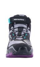 ALPINESTARS Stella CR-X Drystar® Shoes - Black/Gray/Teal/Purple - US 5 261152313705
