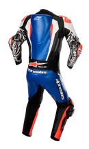 ALPINESTARS Racing Absolute v2 1-Piece Leather Suit - Metallic Blue/Black/White/Red Fluo - US 48 / EU 58 3156323718358